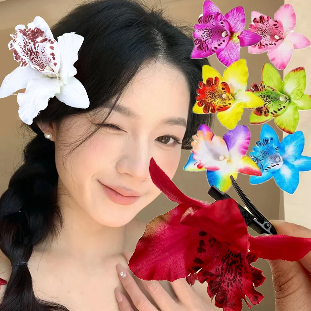 Orchid Phalaenopsis - Orchid Flower Hairpin Hair Clip for