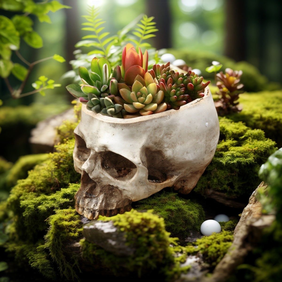 1PC, Creative Skull Flowerpot, - огляд і ціна Snake Plant Ceramic