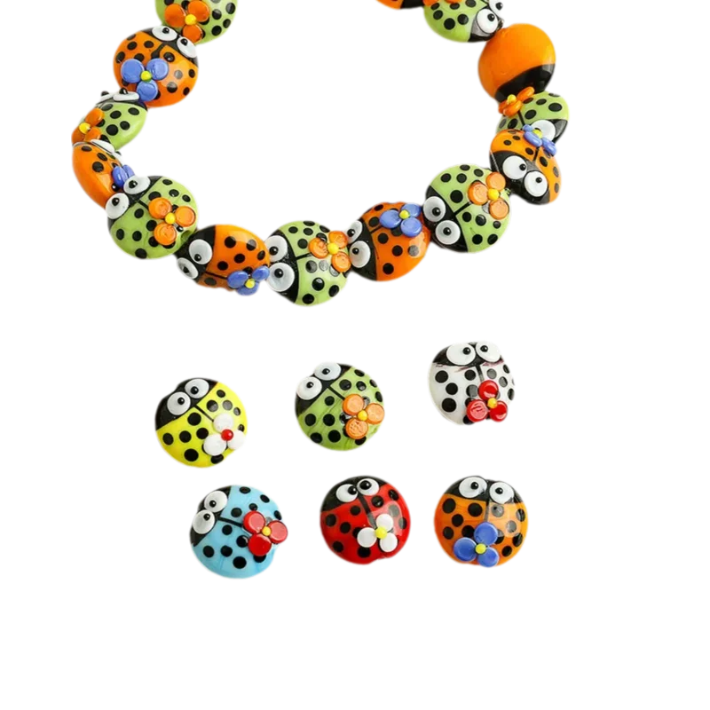 5pcs 13x13mm Cute Ladybug Glas - огляд і ціна Snake Plant Ceramic