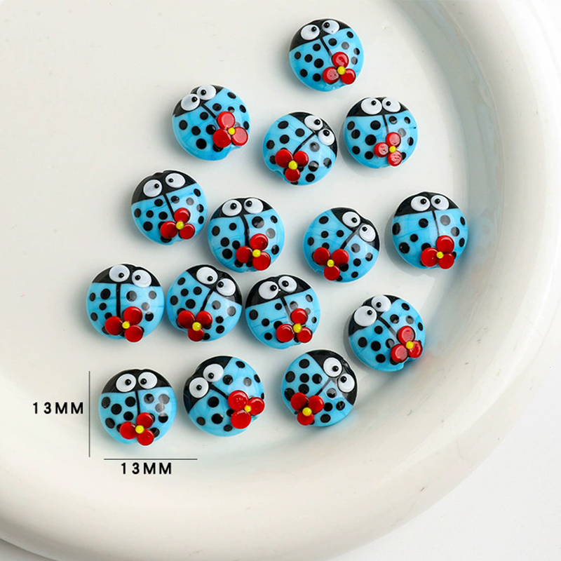 5pcs 13x13mm Cute Ladybug Glas - огляд і ціна Snake Plant Ceramic