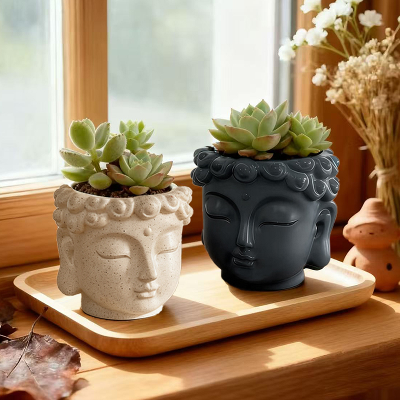 Zen Buddha Statue Resin Plante - огляд і ціна Snake Plant Ceramic