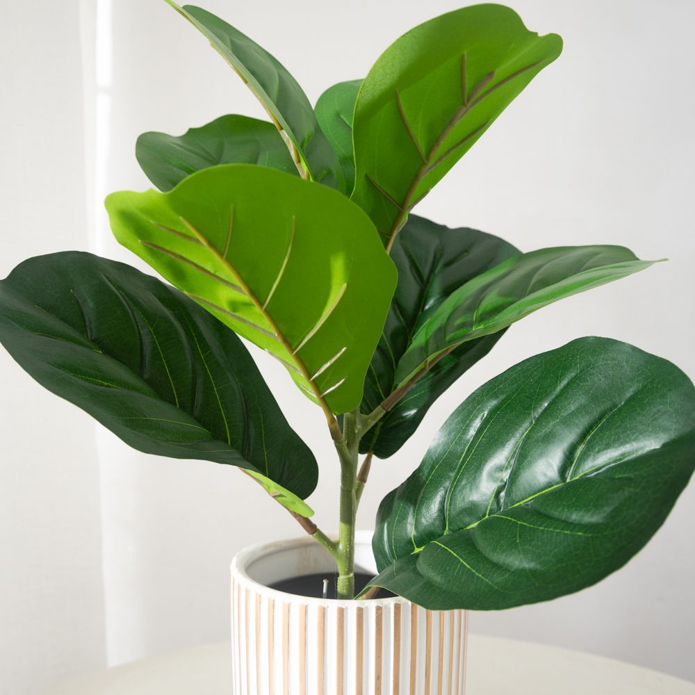 38cm 9 Forks Artificial Ficus  - огляд і ціна Rubber Plant Ficus