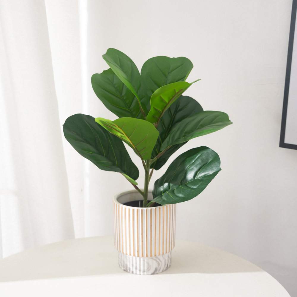 38cm 9 Forks Artificial Ficus  - огляд і ціна Rubber Plant Ficus