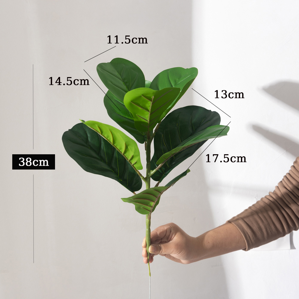 38cm 9 Forks Artificial Ficus  - огляд і ціна Rubber Plant Ficus