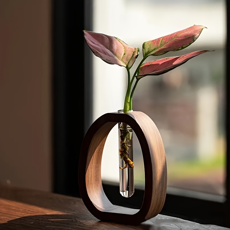 1pc Walnut Solid Wood Flower S - огляд і ціна Snake Plant Ceramic