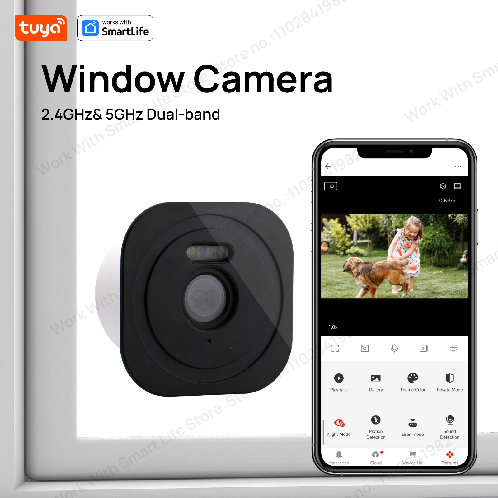 3MP 2K Tuya Window Camera,2.4G - огляд і ціна Eufy Camera E220