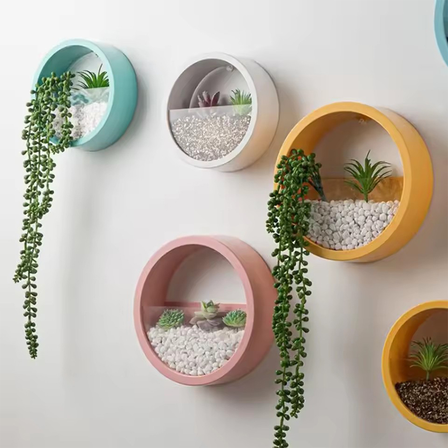 Round Wall Mount Planter Pot 3 - огляд і ціна Snake Plant Ceramic