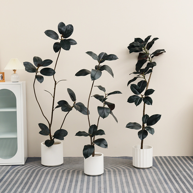 Artificial Plastic Potted Plan - огляд і ціна Rubber Plant Ficus