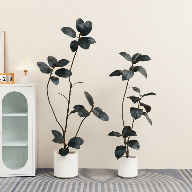 Artificial Plastic Potted Plan - огляд і ціна Rubber Plant Ficus