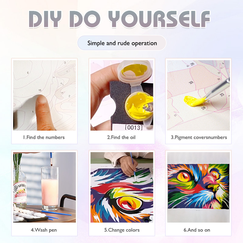 Digital Acrylic Painting Kit D - огляд і ціна Orchid Phalaenopsis